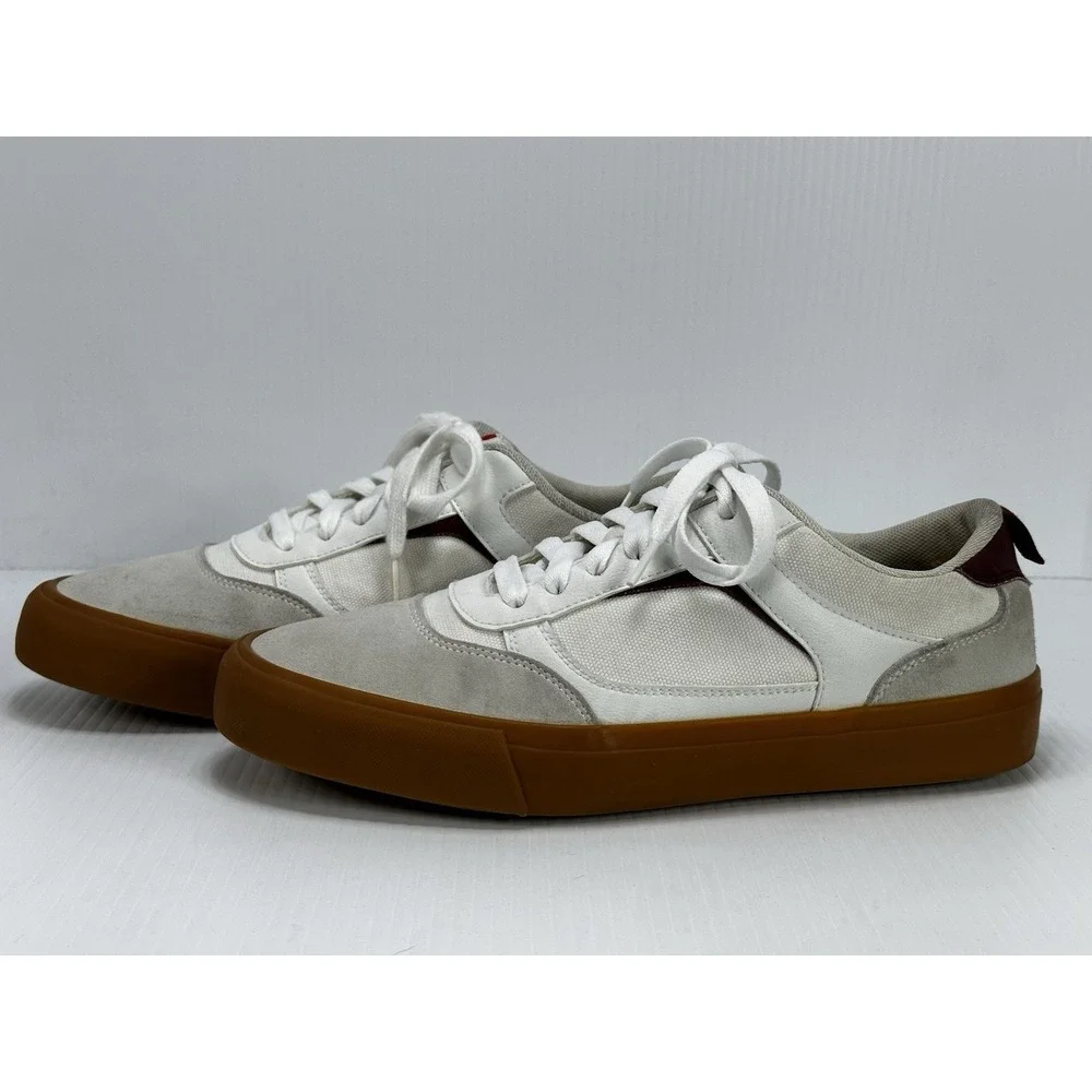AIRWALK Shoes Mens 10 Huntington Sneakers White Leather Upper Casual MNAK23ES014